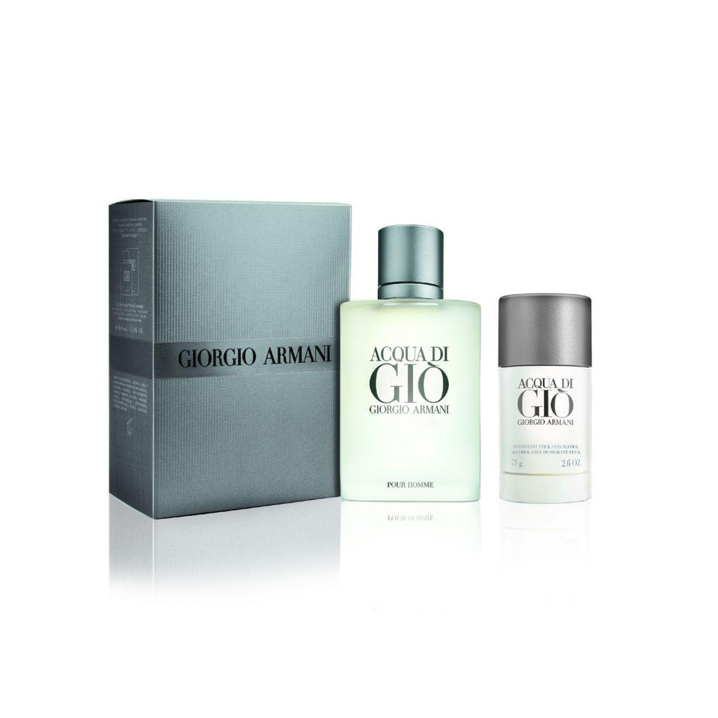 Armani Acqua Di Gio Men Gift Set 100ml EDT + 75ml Deo Stick - Perfume Oasis