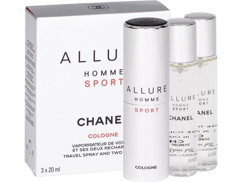 Chanel Allure Homme Sport Cologne EDT 20ml x 3 Refillable for Men - Perfume Oasis