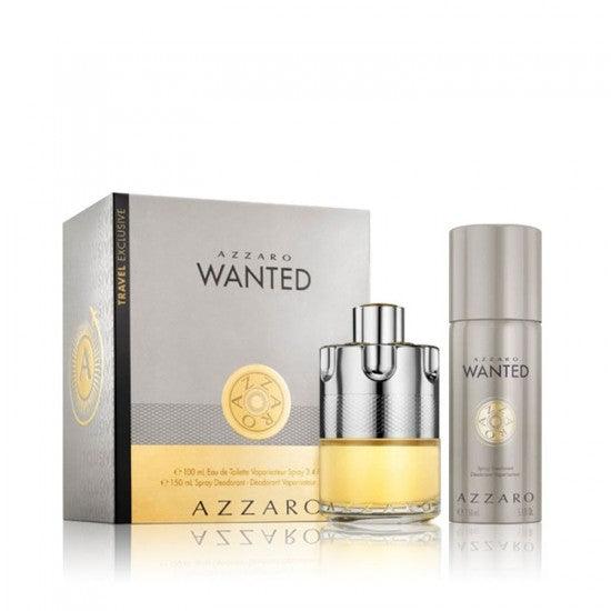 Azzaro Wanted Gift Set for Men EDT 100ml + 150ml Deo Spray - Perfume Oasis