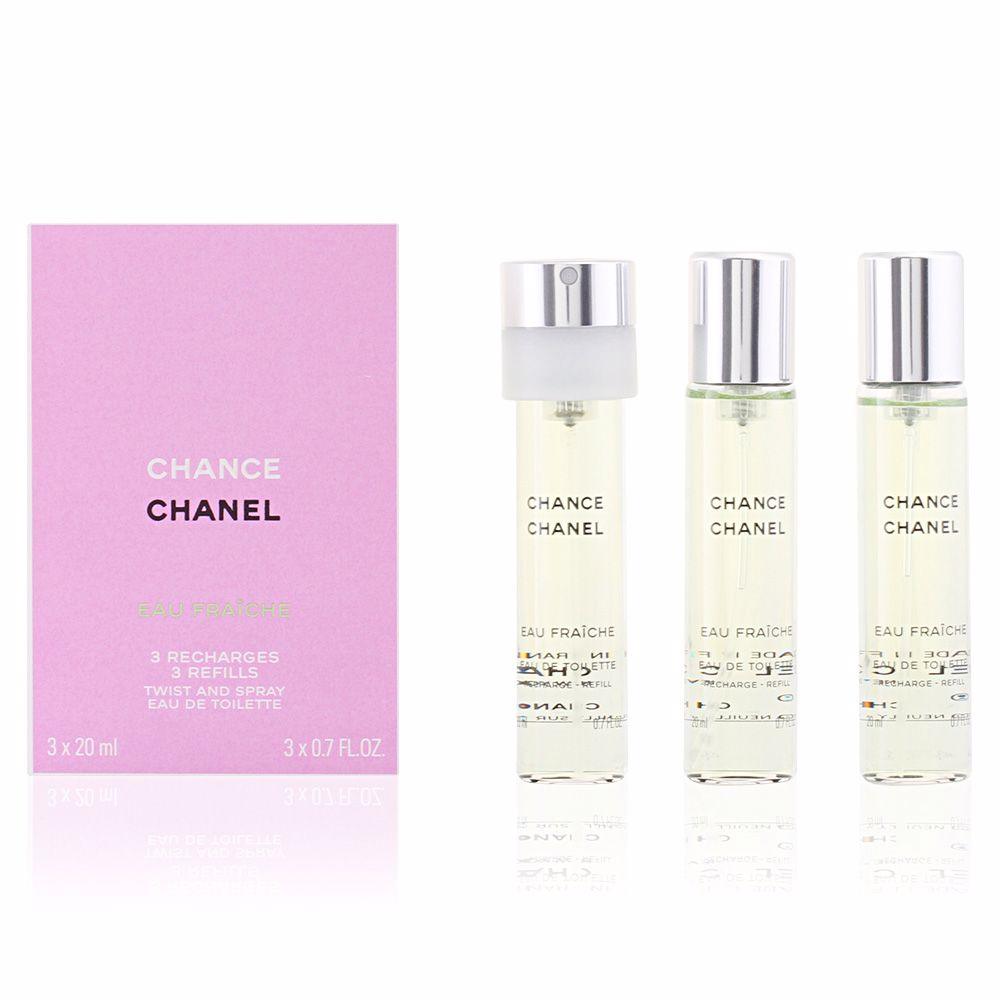 Chanel Chance Eau Fraiche EDT 3 x 20ml Refills Twist & Spray - Perfume Oasis