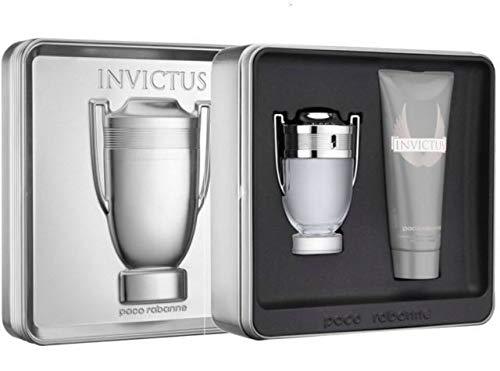 Paco Rabanne Invictus Gift Set for Men 50ml EDT + 100ml Shower Gel - Perfume Oasis