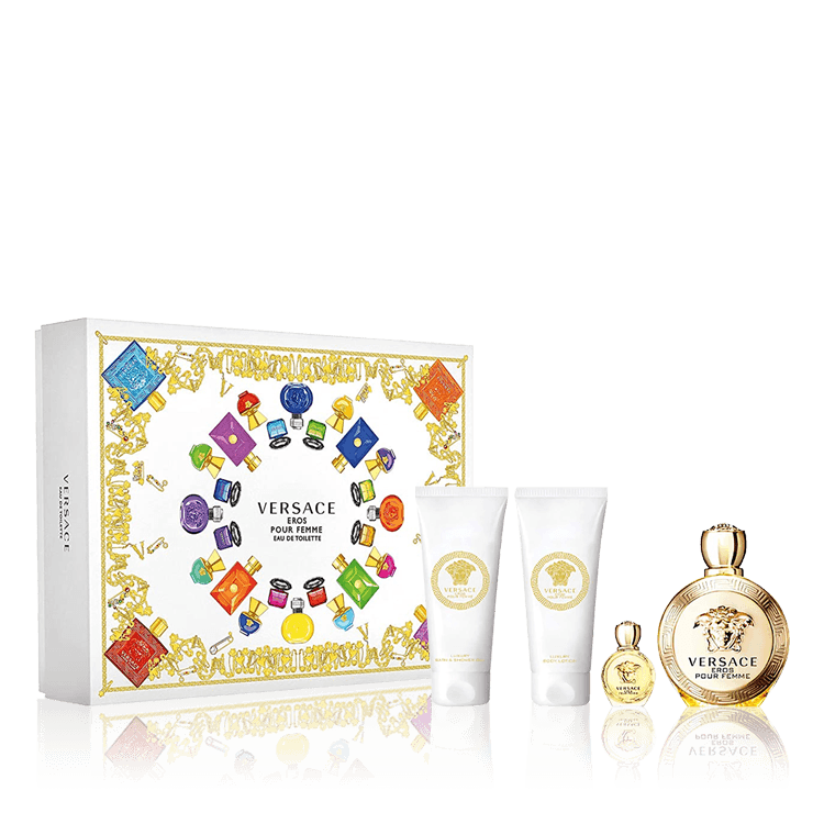 Versace Eros EDT Gift Set for Women EDT 100ml 4 Pieces - Perfume Oasis