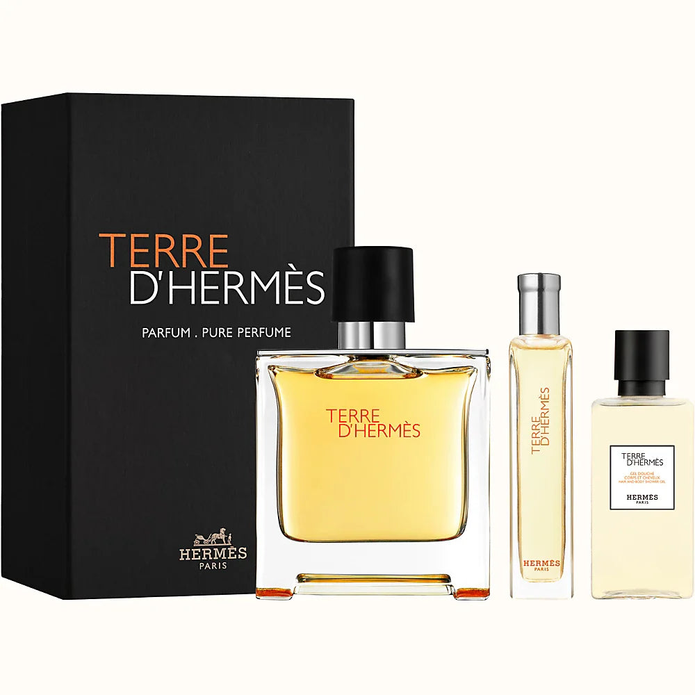 Terre d'Hermes Pure Parfum 75ml Gift Set for Men - Perfume Oasis