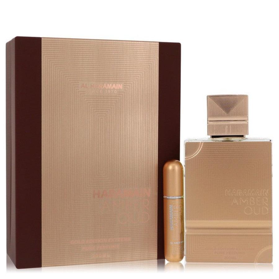 Alharamain Amber Oud Gold Edition Extreme 60ml Pure Parfum + Refillable Mini Spray - Perfume Oasis