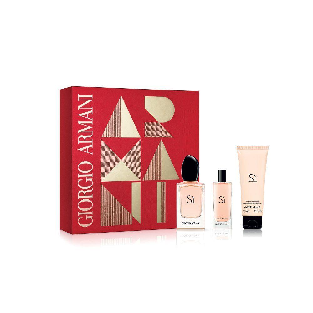 Giorgio Armani Si Gift Set EDP 50ml + Mini EDP 15ml + 50ml Body Lotion - Perfume Oasis