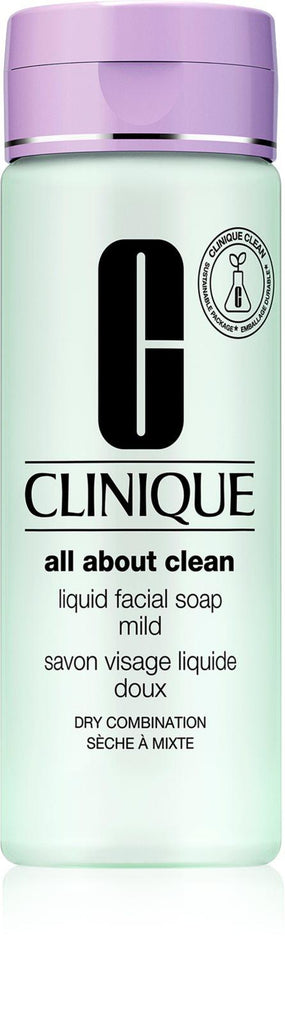 Clinique 3-Step Liquid Facial Soap Mild 200ml - Skin Type 1 & 2 - Perfume Oasis