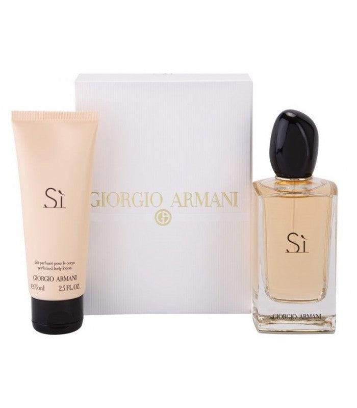 Giorgio Armani Si Gift Set for Women 100ml EDP + 75ml Body Lotion - Perfume Oasis