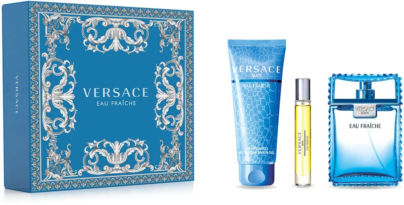 Versace Man Eau Fraiche 100ml EDT Gift Set - Perfume Oasis