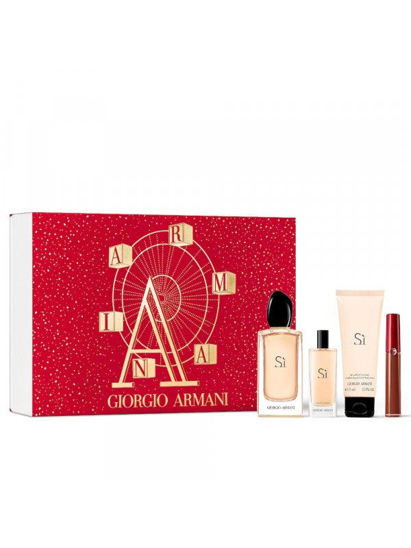 Giorgio Armani Si EDP 100ml Gift Set 4 Pieces - Perfume Oasis