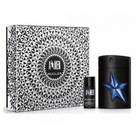 A*Men Amen Mugler Gift Set for Men 100ml EDT + 50ml Shower Gel + 20ml Deo Spray - Perfume Oasis